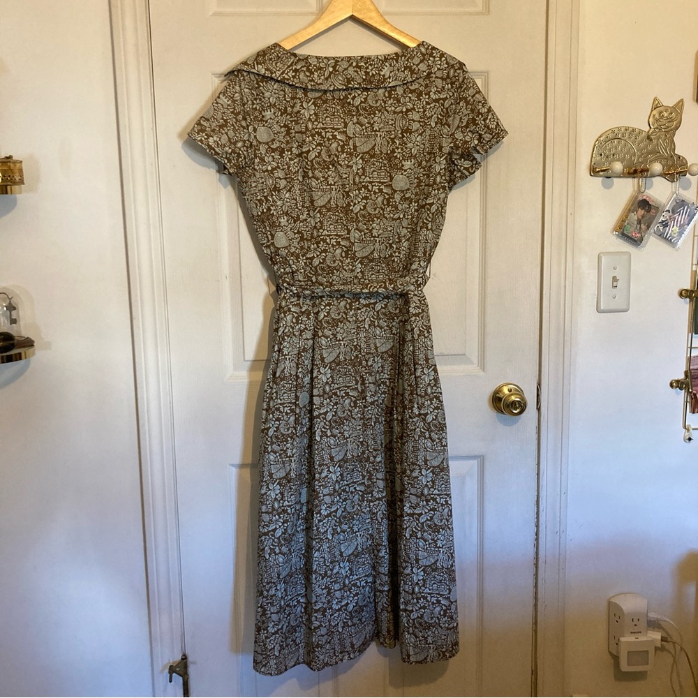 Peruvian Connection Printed Cotton Shirtdress - image 4